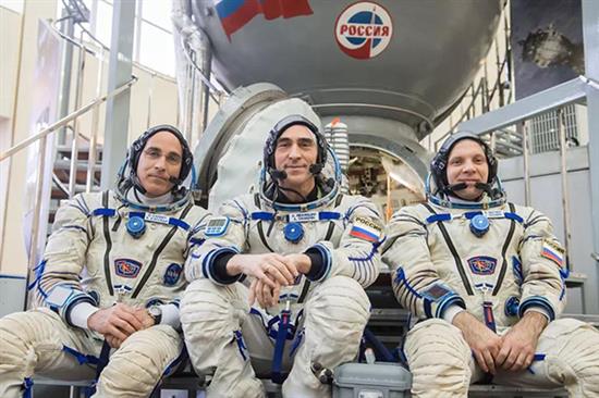 国际空间站三名驻守宇航员（NASA）
